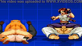 Yuri and Rin get wild in raw anime hentai action.