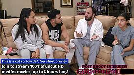 mias first gyno exam shows latina spreading wide for close-up anal fingering