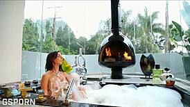 Beautiful Big Tits Brunette Milf Masturbating Hard In The Bathroom! Wet And Wild!