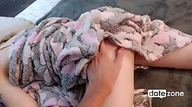 oh, i'm fingering my girlfriend's wet shaved pussy close-up in homemade pov!