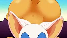 Rouge爆菊时猛吸鸡巴吞精