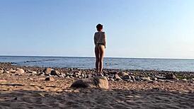 Sun and Sex Ignite Couples in Quick Public Beach Blowjob Session