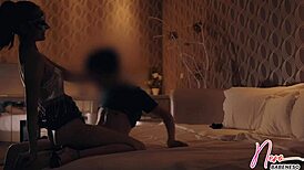 anime babe sucks and rides for rough action