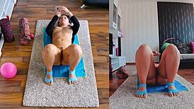 Dual cam naked workout uncensored - get ready for wild moves