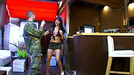 fucking a slutty brunette milf in fishnets at the pub feels so damn good.