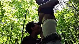Southern Couple Licks Ass and Deepthroats in Public Forest