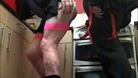 Crossdresser Slams Ass to Mouth in Wild Homemade Collection