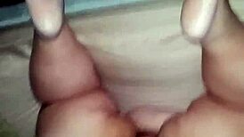 BBW milf enjoys taking a huge dildo in her big ass.