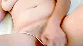 Watch This Latina's Intense Masturbation With Huge Dildo! She Cums Twice, See Her Juicy Tits!