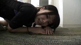 Diet-Driven Energetic Girl Filmed in Hotel Action Scene