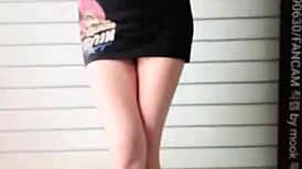 Damn! Korean race queen triggers massive 27-day cum load