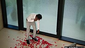 Dreamgirl Kimmy splits on BBC for interracial deepthroat and creampie action. Her bf loves it!