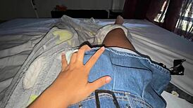 University exhaustion leads me to masturbate my wet tight pussy solo