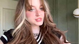 Goth teen's solo play in truth or dare game