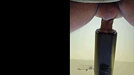 Naked Amateur Gets Milked by Remote Sextoy in POV Cumshot