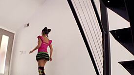 Asian MILF In Fishnets Gets Licked And Anal Fucked