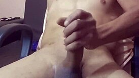 feeling the passion with the muscular black bodybuilder stripping