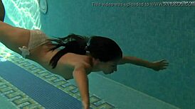 omg, hottest petite irina russaka with small tits underwater! 😍