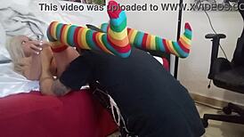 Intense emotions as I fuck this blonde sex doll passionately.