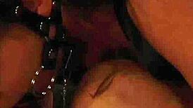 Two hot lesbian slaves are tied up and moaning under domination.