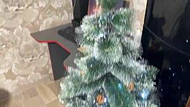 Step sister, show me that christmas costume and give me your holes?