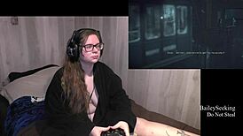 Until dawn play with curvy brunette in lingerie, wow! 😍