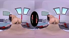 realitylovers snow wild rides dildo in heels and stockings 😈