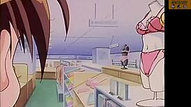 Hentai nurse goes wild with steamy oral group action