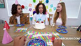 Virgin Teen's Pussy Throbs for Step Dad's Knob in Tense POV