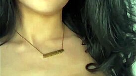 Teen American exchange student tries solo play on webcam. She’s wild with toys!