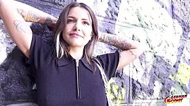 German Scout Seduces Big Butt Teen Crystal Richi for First Anal Casting