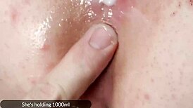 Blindfolded birthday surprise with masked old friend