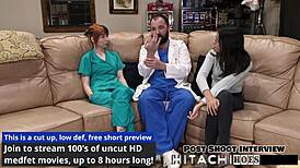 freshman ditria rose gets forced into a wild hitachi orgasm backstage