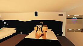Blacked Roblox Porn with Big Ass Riding BBC