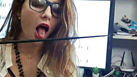 i passionately fucked the teacher and cummed on her glasses