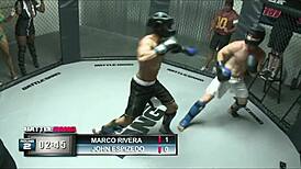 Mulani Rivera enjoys hot cum on her big tits after blowjob.