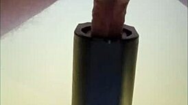 Naked Amateur Gets Milked by Remote Sextoy in POV Cumshot