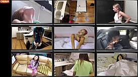 freshman ditria rose gets forced into a wild hitachi orgasm backstage