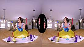 realitylovers snow wild rides dildo in heels and stockings 😈