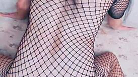 i love my wife in stockings getting it rough and hard, her wet pussy soaking