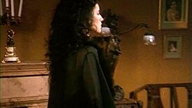 Cumshot in mouth of vintage spanish slut!