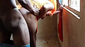 Yo slut, you taking this big black cock standing doggy like a champ?