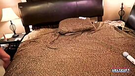 Petite Blonde Myaa Gets Twat Fingered Giving Footjob