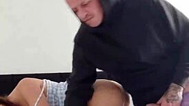 My stepsister caught me filming her naughty side