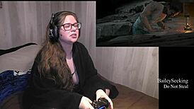 Until dawn play with curvy brunette in lingerie, wow! 😍