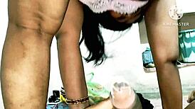 Desi Mom’s Friend Drilled Hard with Monster Cock in Hindi Audio