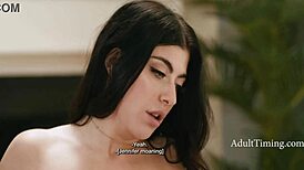 Convincing Step Mom with Tongue Play - Jennifer White and Gal Ritchie in Hot Lesbian Action. Licking Every Inch!