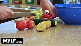 mckenzie lee fucking her husband intensely during lockdown, hot contrast