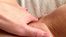 Leaking wet pussy drowning in puddles of mucus pulsating orgasm close up