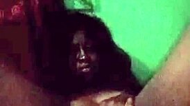 Horny Teen Ruins Her Wet Pussy in Darkness